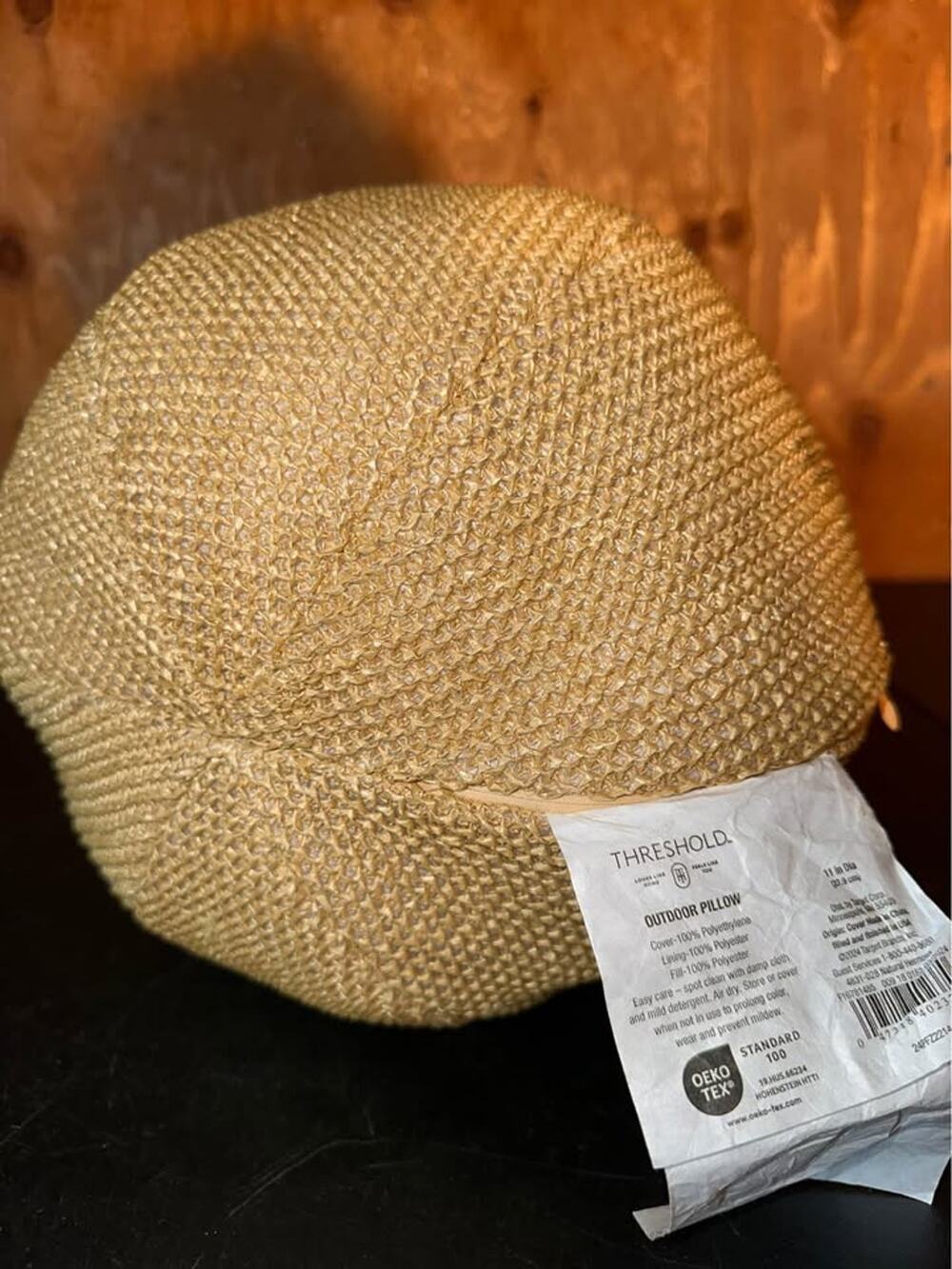 Threshold Round Woven Outdoor Pillow